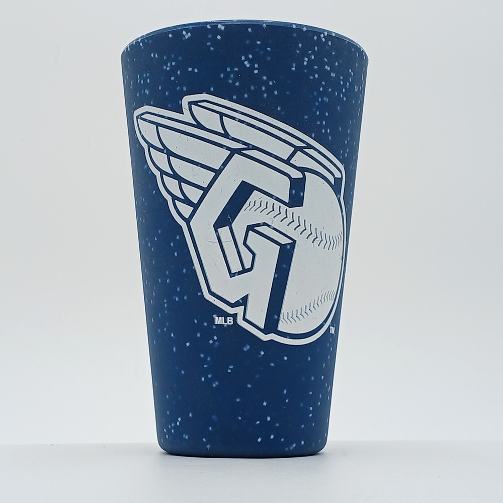 Cleveland Guardians MLB Silicone Pint Glass 16 oz Blue Unbreakable Wincraft NEW